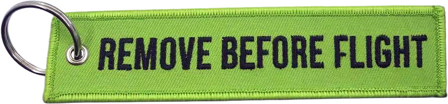Remove Before Flight Keychain