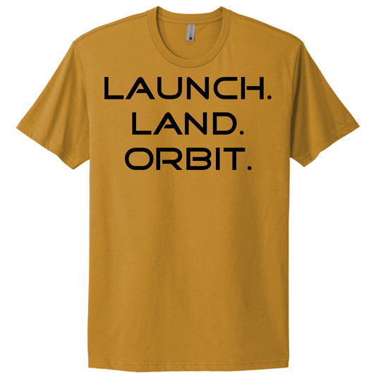 Firefly-Aerospace-Launch-Land-Orbit-Yellow-Tshirt-Front