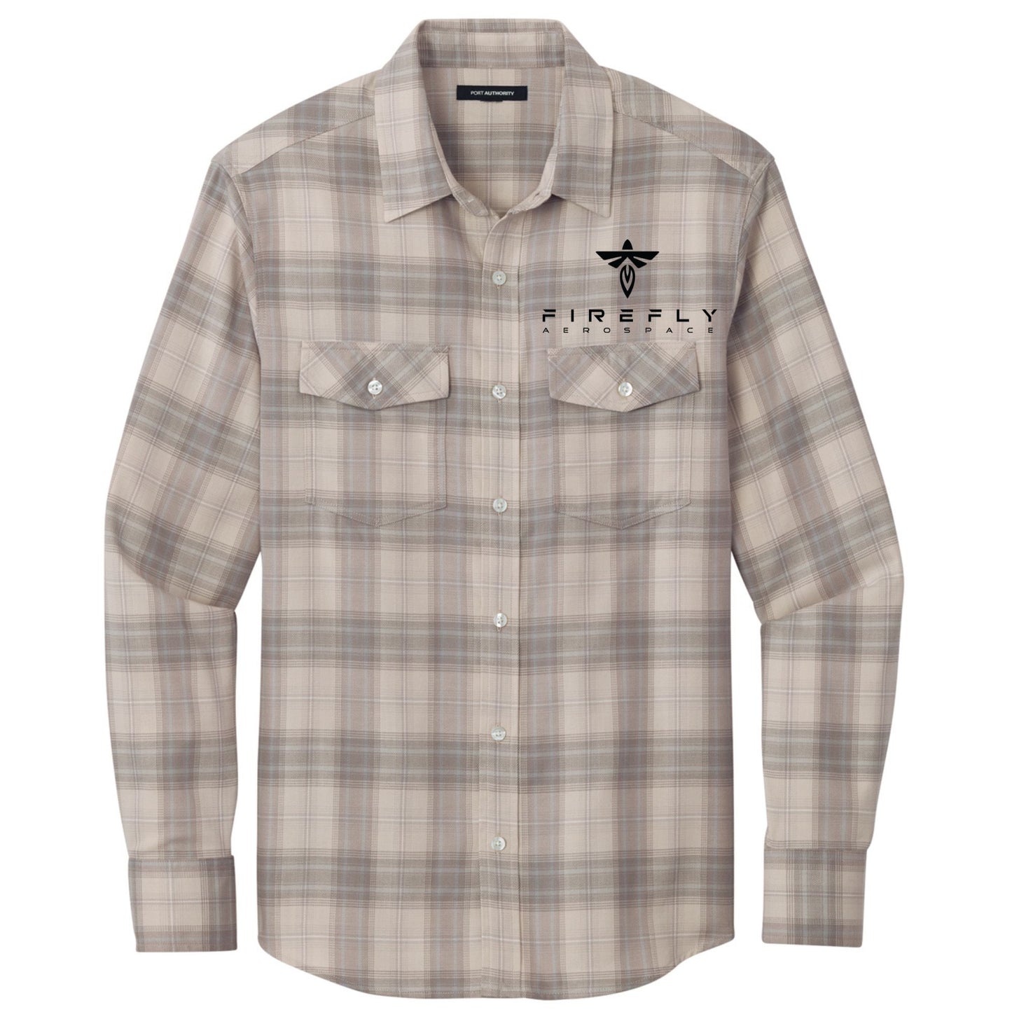 (Employee) Men's Long Sleeve Ombre Plaid Shirt
