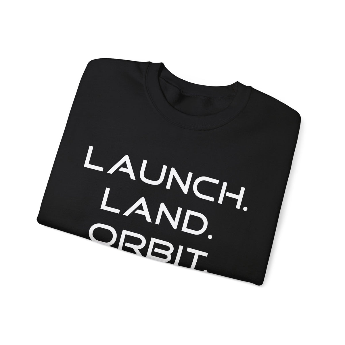Folded black t-shirt with antler design and 'Shed SZN' text on a white background