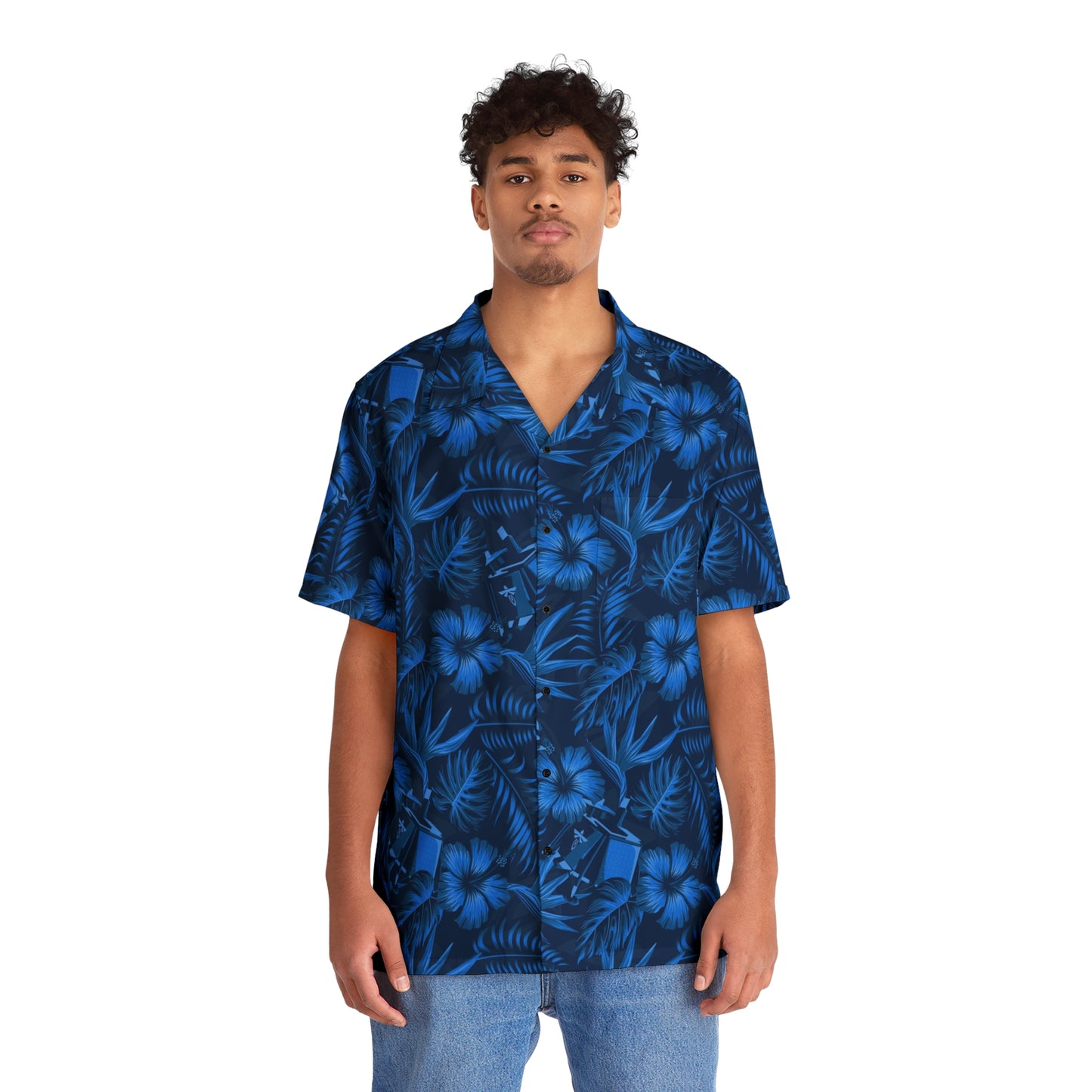 Firefly Blue Ghost Hawaiian Shirt