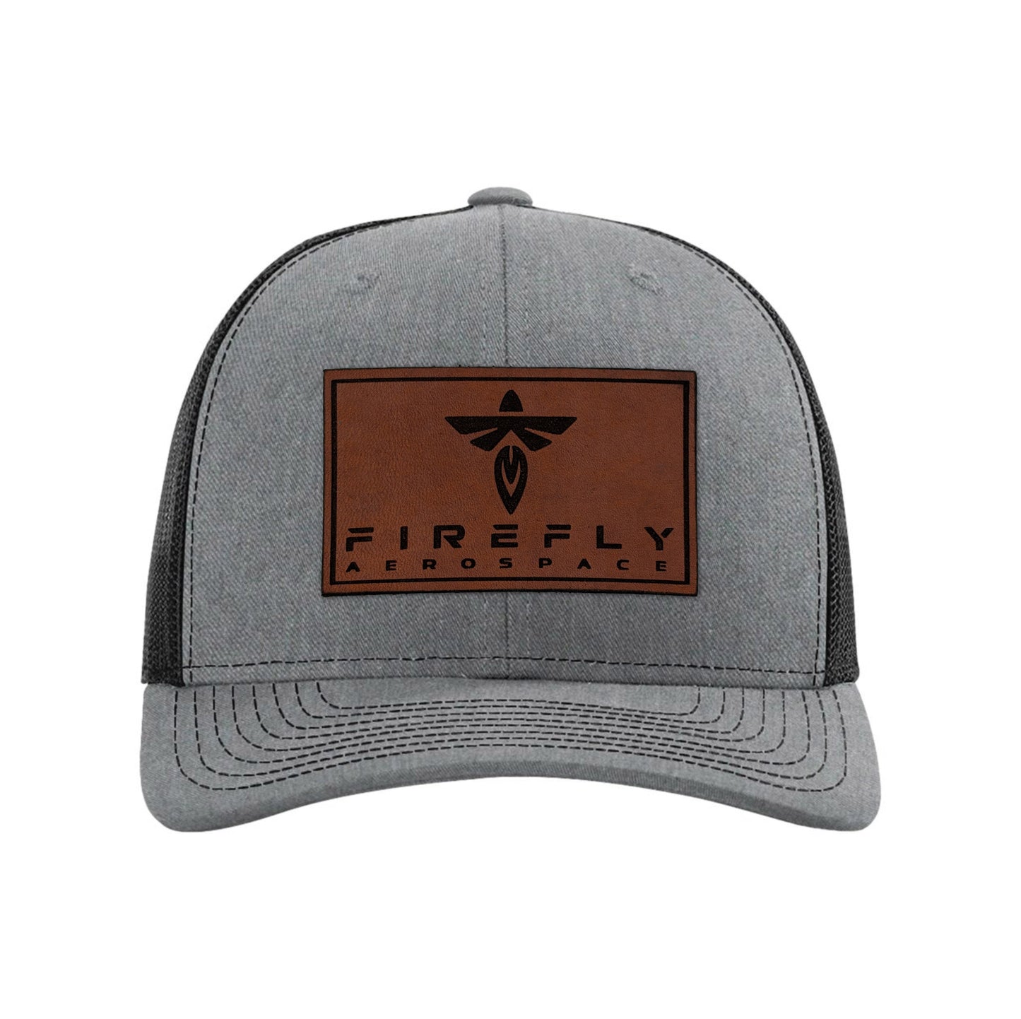 Firefly Leather Patch Snapback Trucker Hat