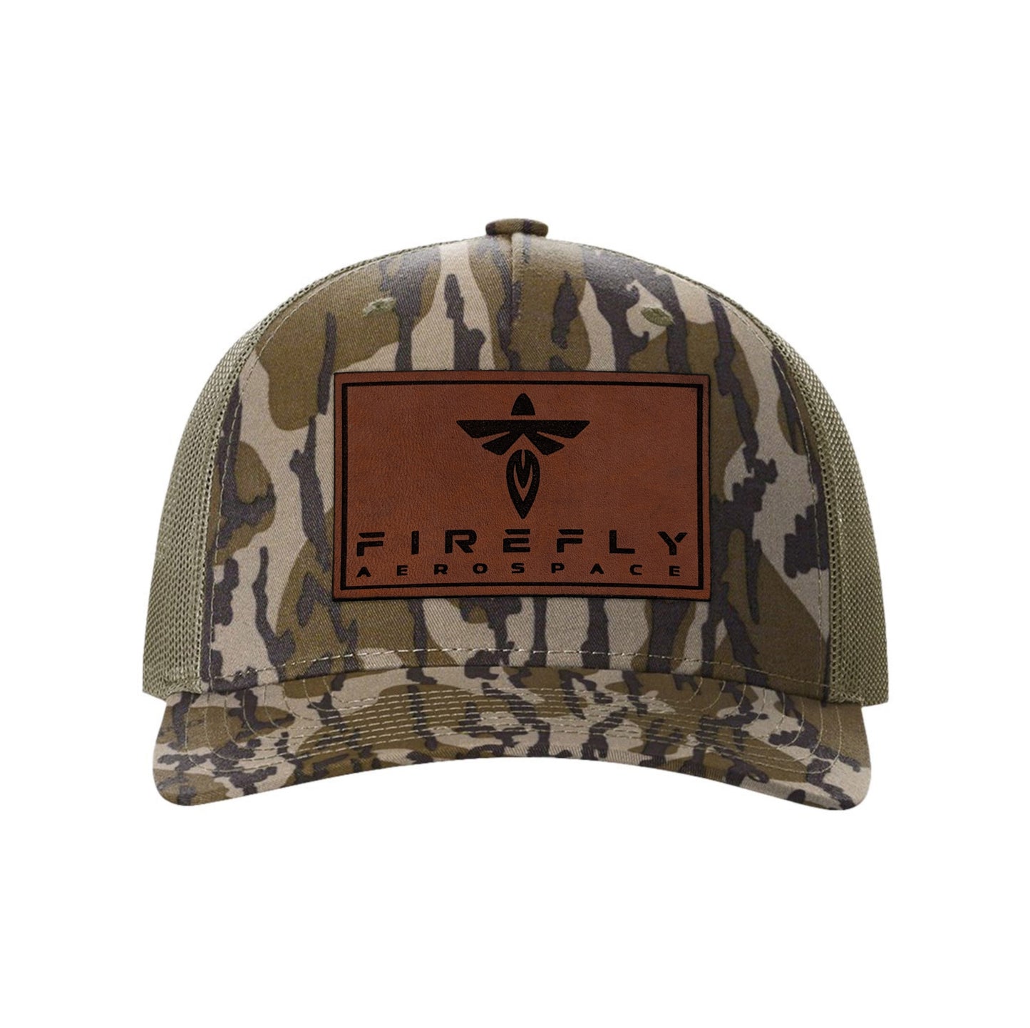 Firefly Leather Patch Snapback Trucker Hat