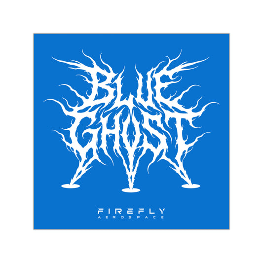 Firefly Blue Ghost Metal 3.5" Decal (Blue)