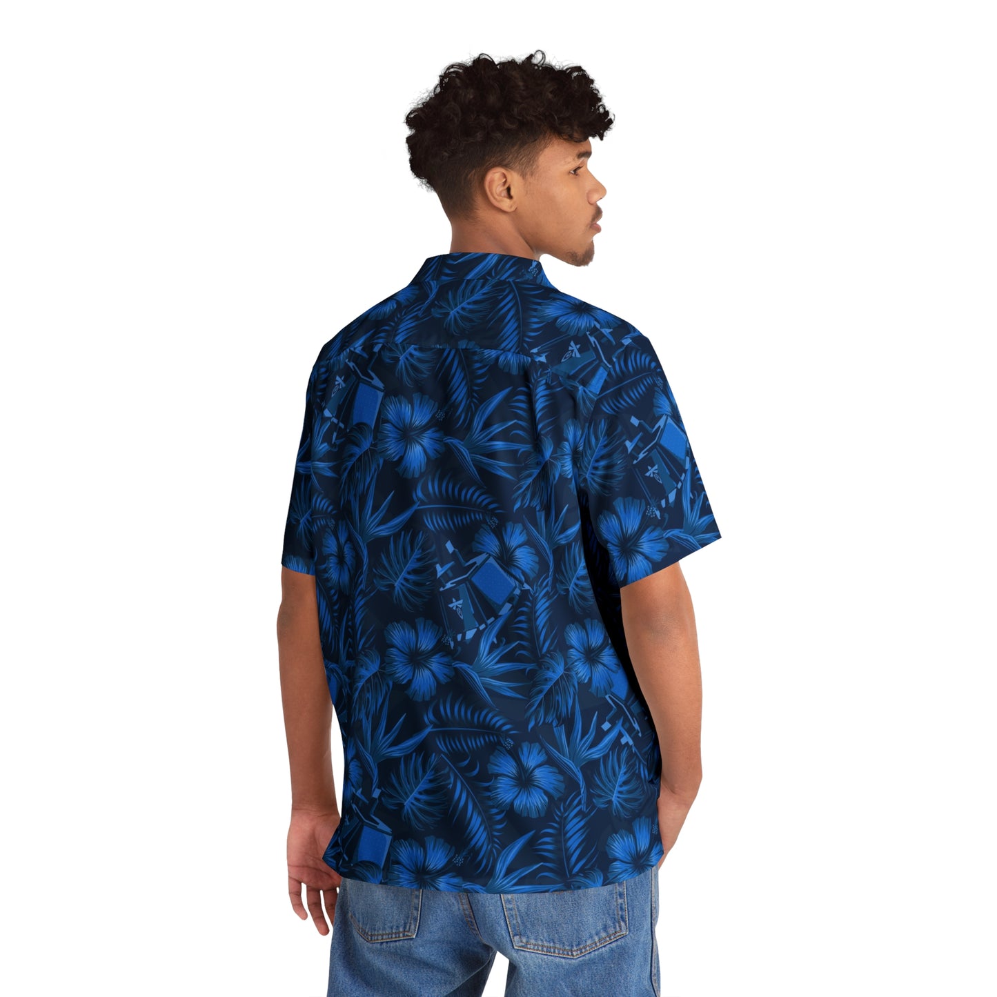 Firefly Blue Ghost Hawaiian Shirt