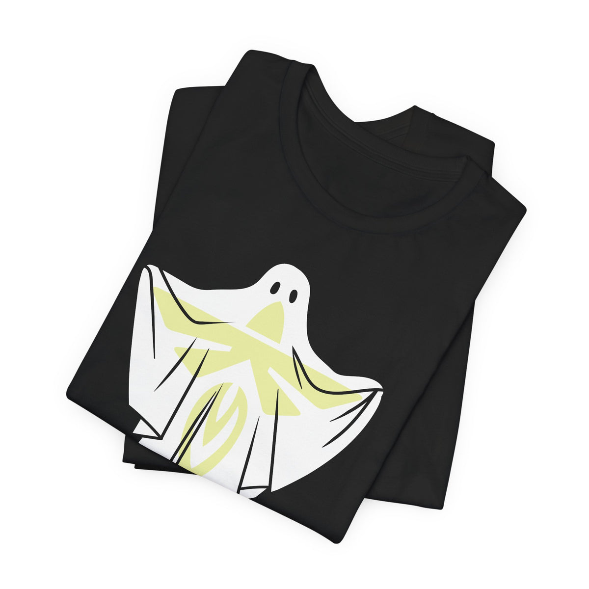 Firefly White Ghost Tee | Blue Ghost Halloween Space Shirt