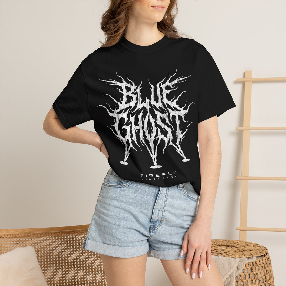 Blue Ghost Heavyweight Metal T-Shirt