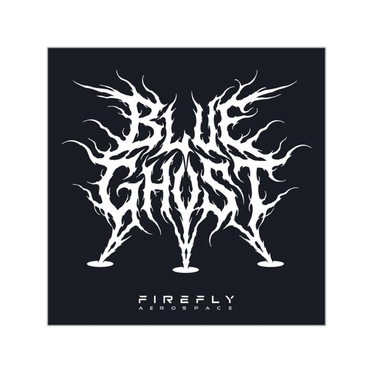Firefly Blue Ghost Metal 3.5" Decal (Blue)