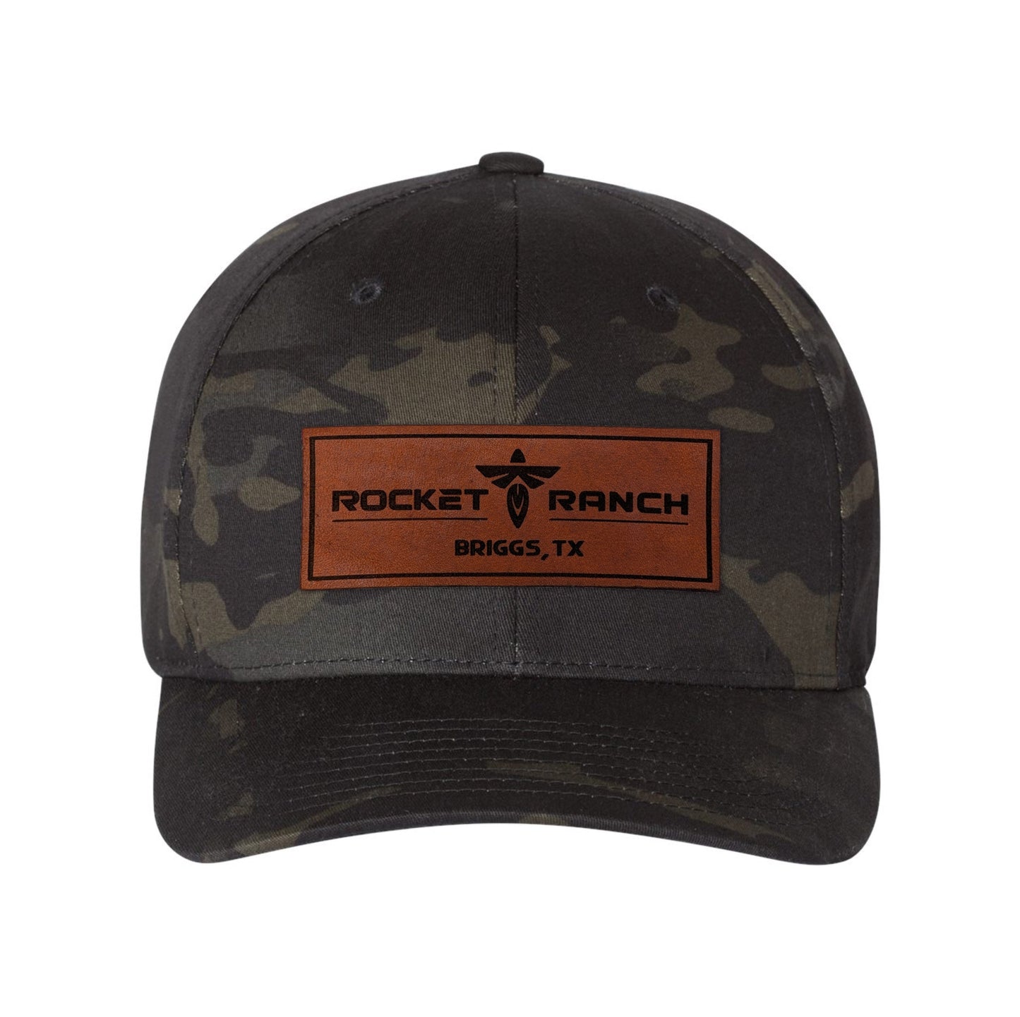 Rocket Ranch Leather Patch Flexfit Cap