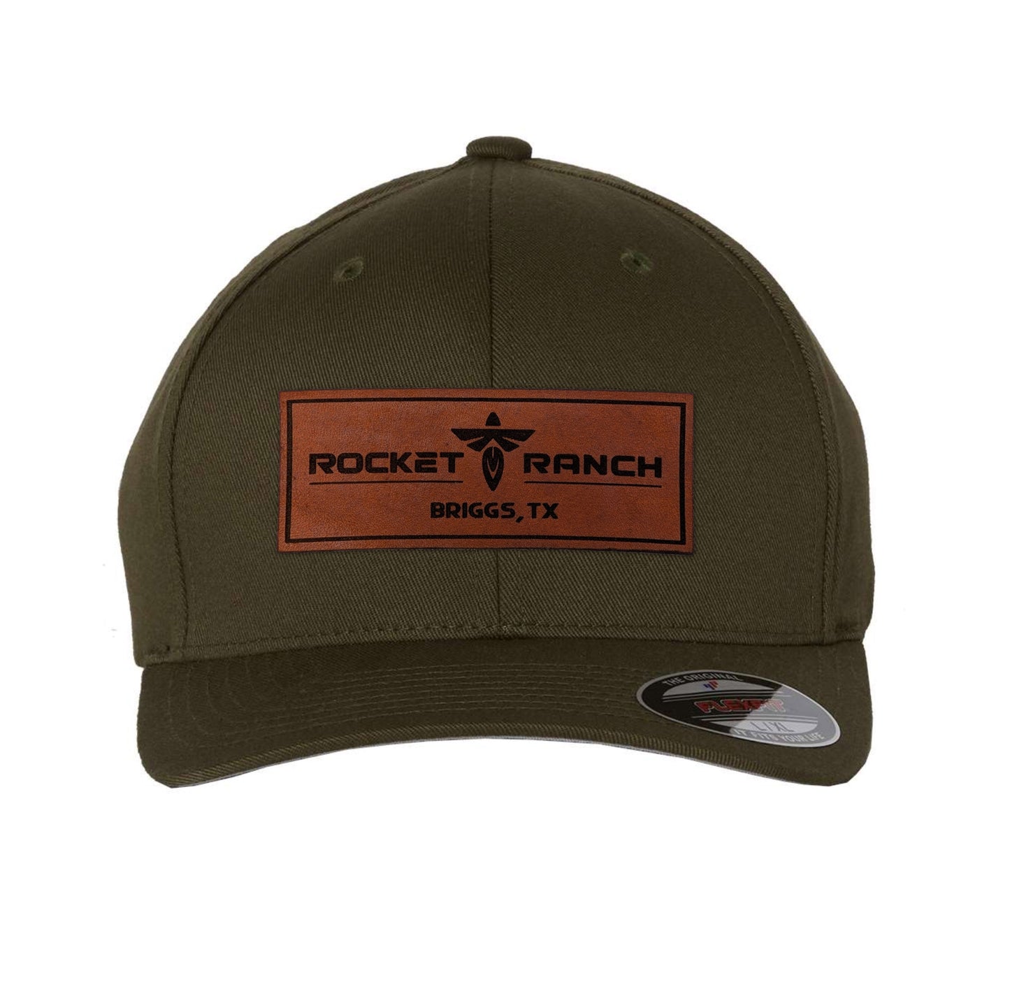 Rocket Ranch Leather Patch Flexfit Cap