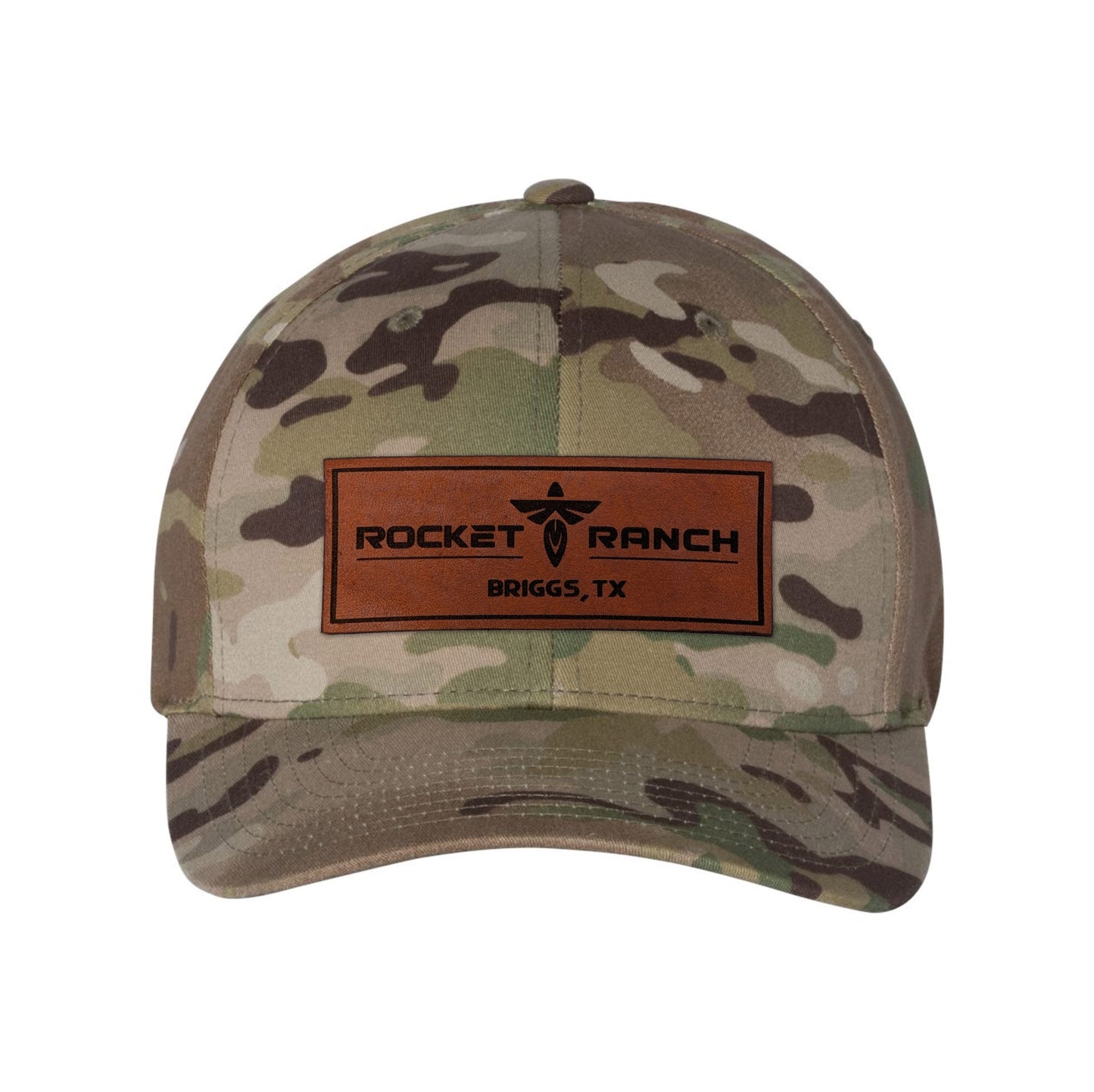 Rocket Ranch Leather Patch Flexfit Cap
