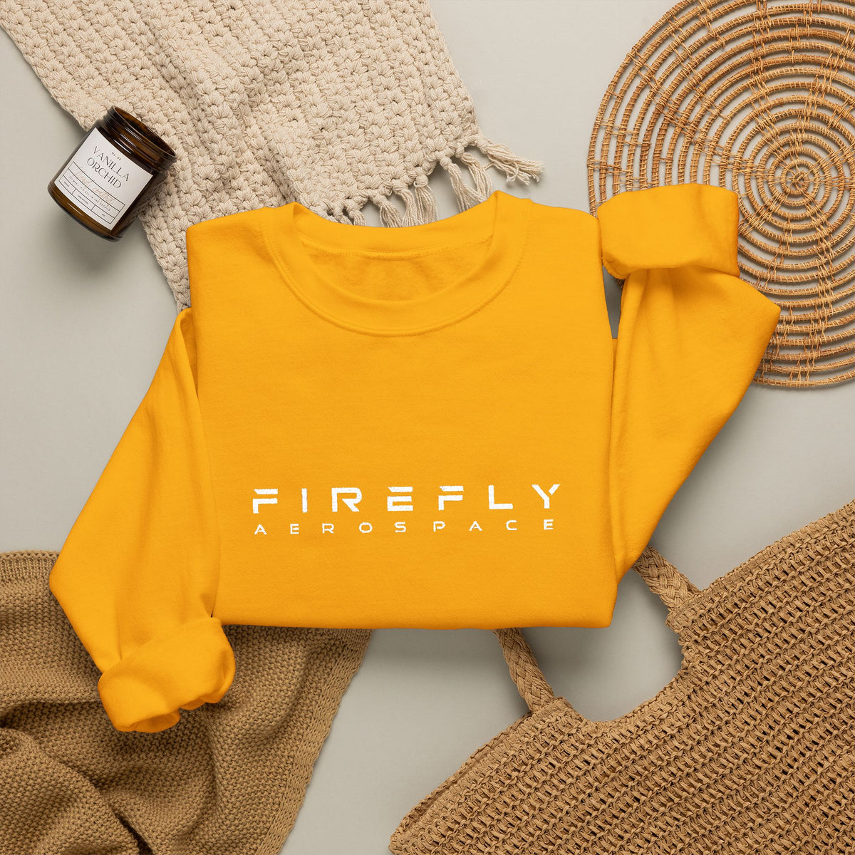 Firefly Fall Colors Embroidered Crewneck Sweatshirt