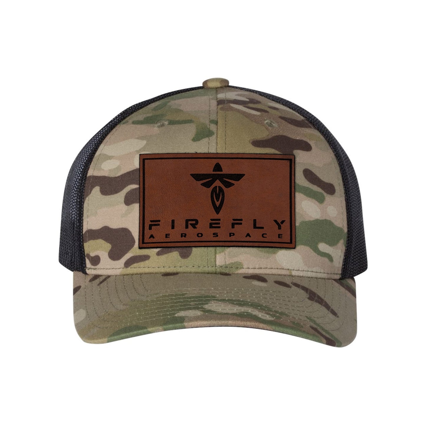 Firefly Leather Patch Retro Trucker Hat