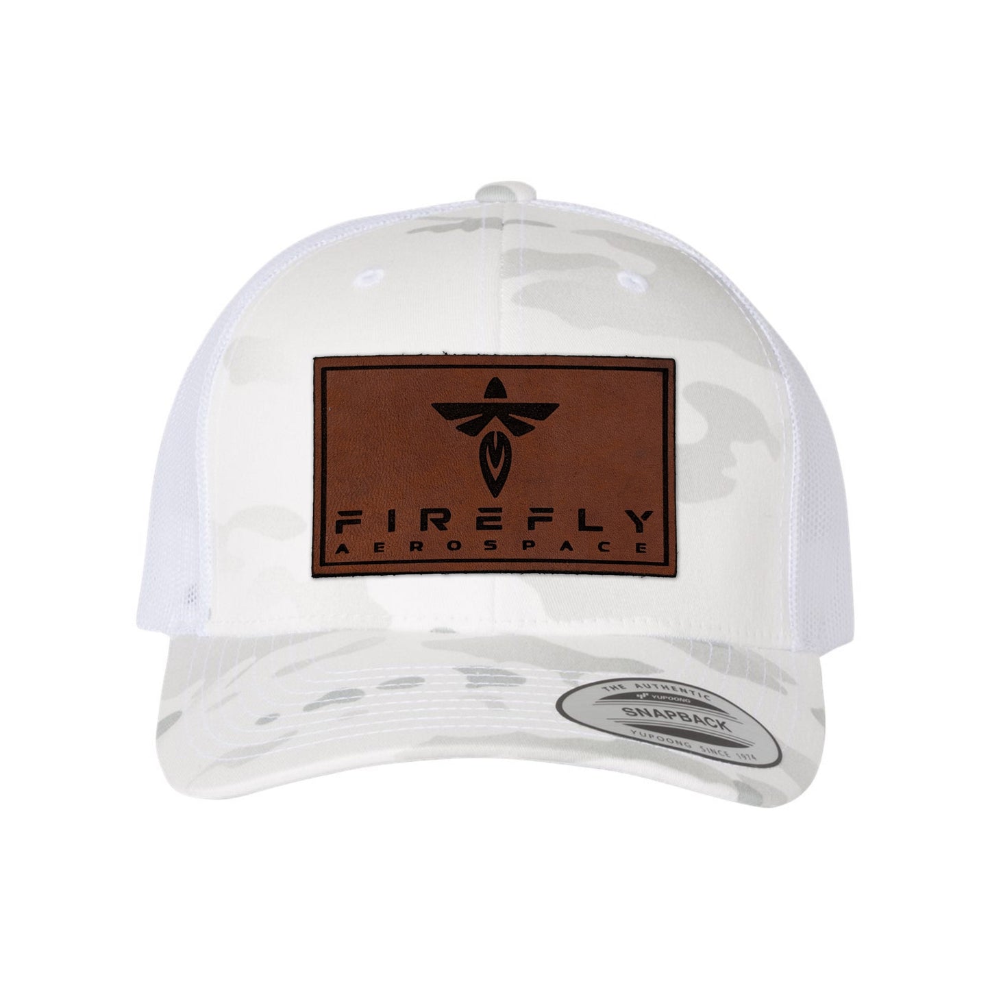 Firefly Leather Patch Retro Trucker Hat