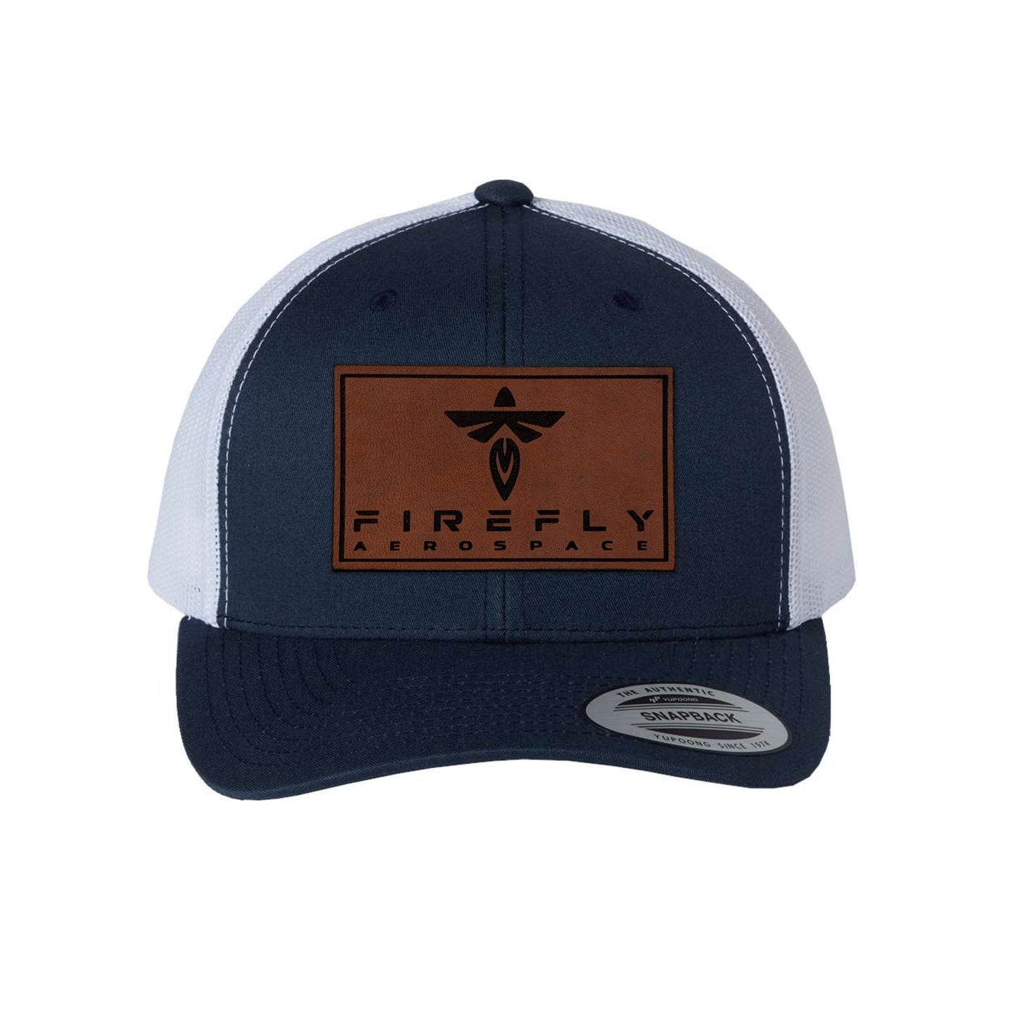Firefly Leather Patch Retro Trucker Hat