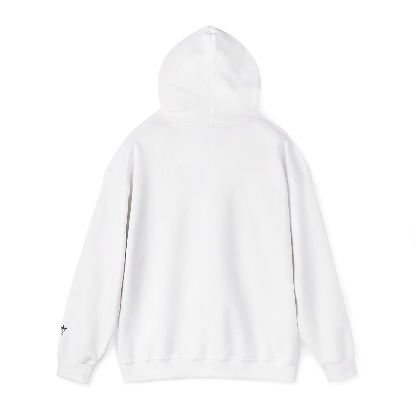 White hoodie on a white background
