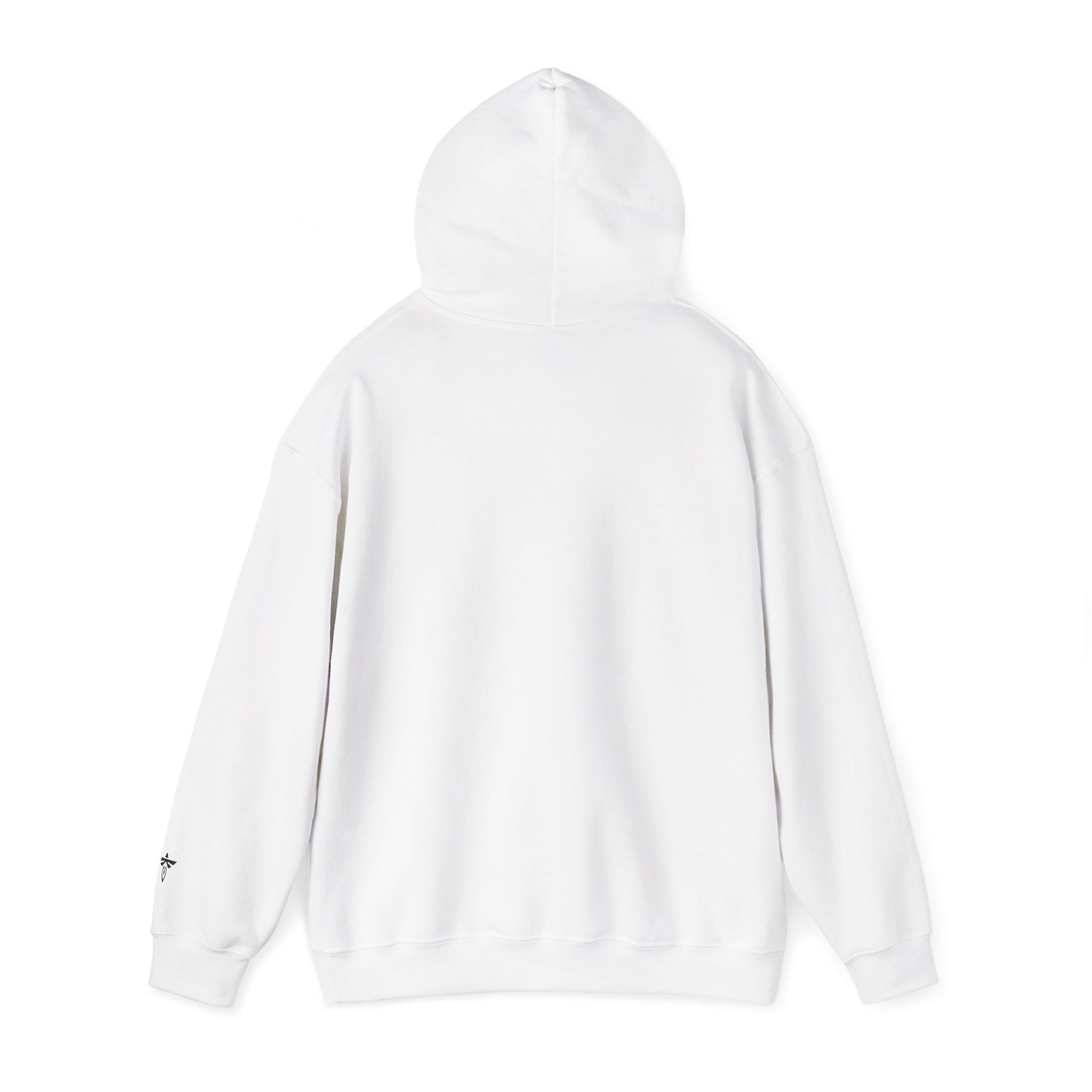 White hoodie on a white background