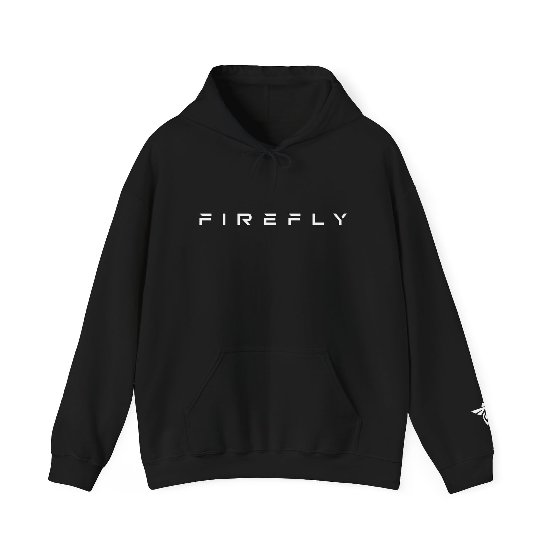 A navy blue pullover hoodie with a front graphic featuring a stylized American flag made of repeated 'The Corvette' text in white, red, and blue, shown on a plain white background.