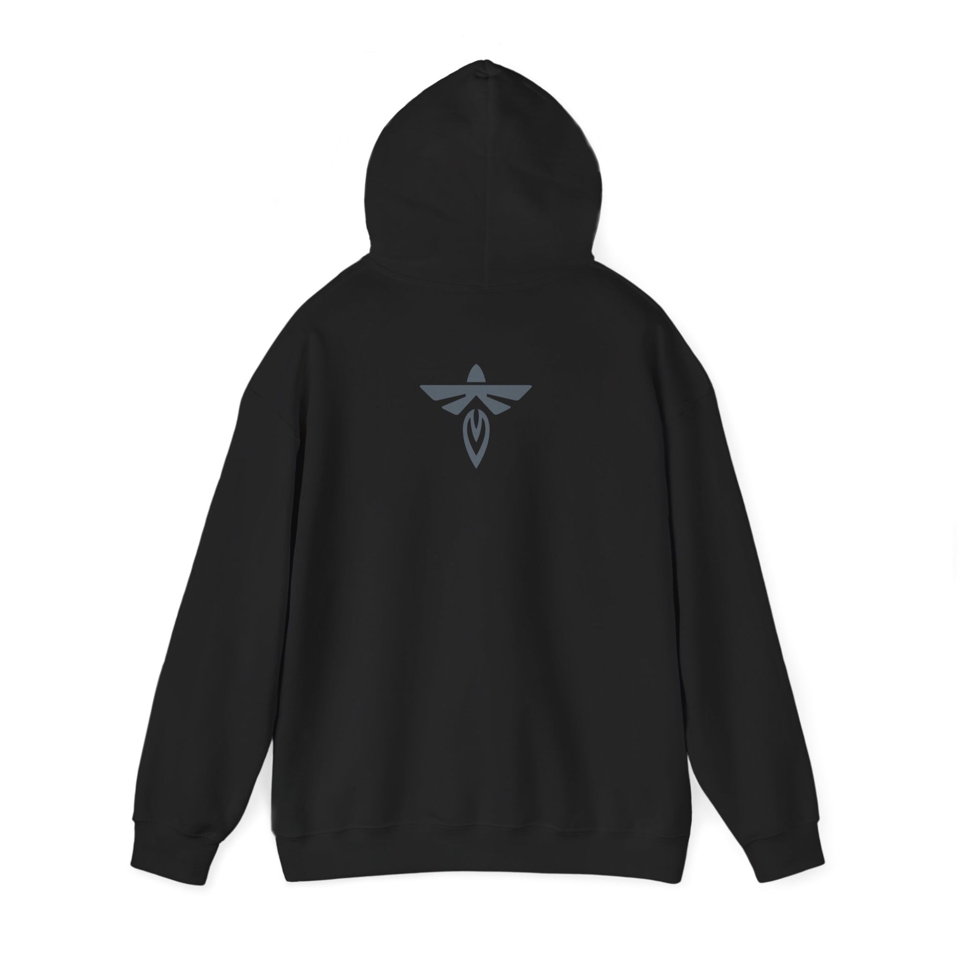 Black hoodie with grey icon2