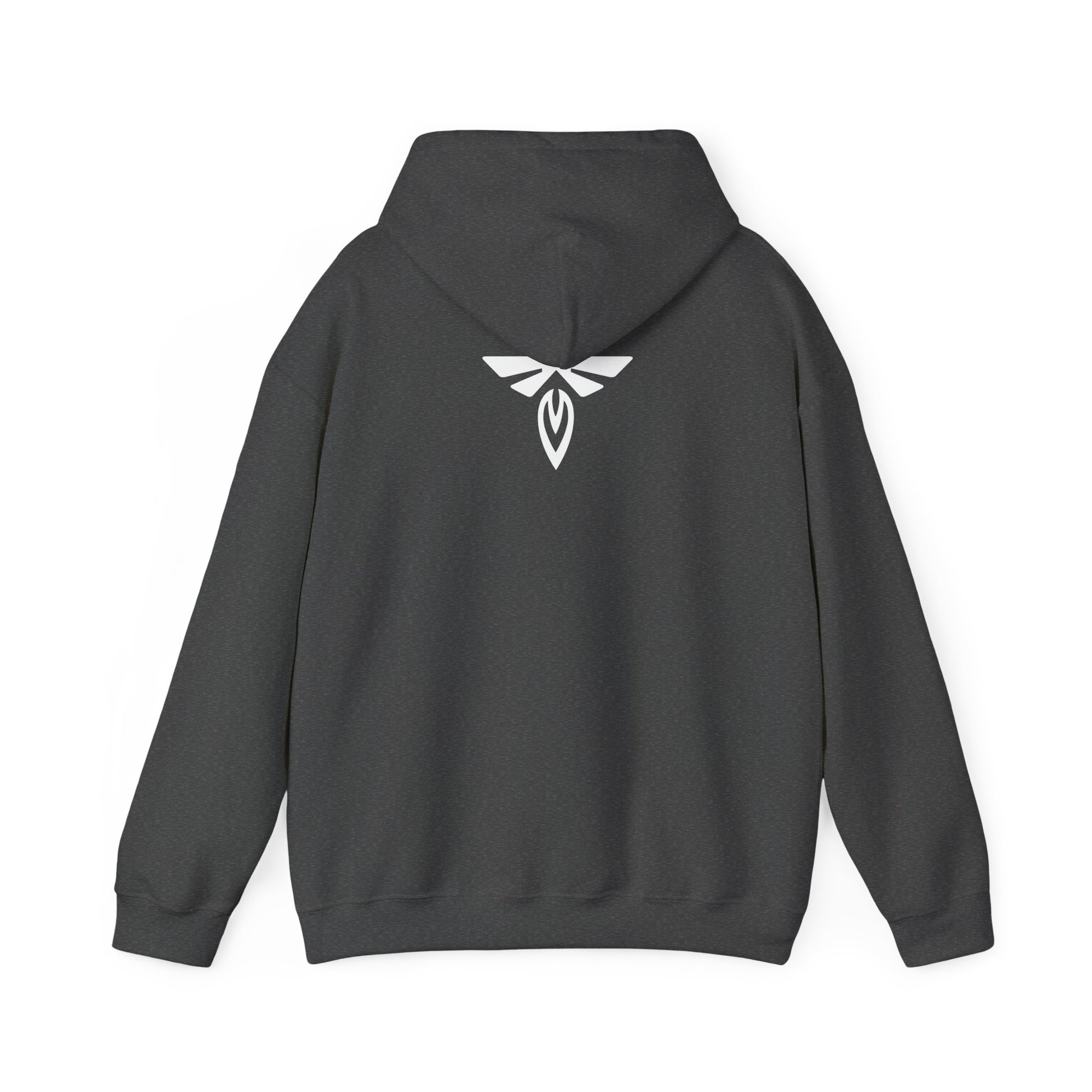 Charcoal hoodie back