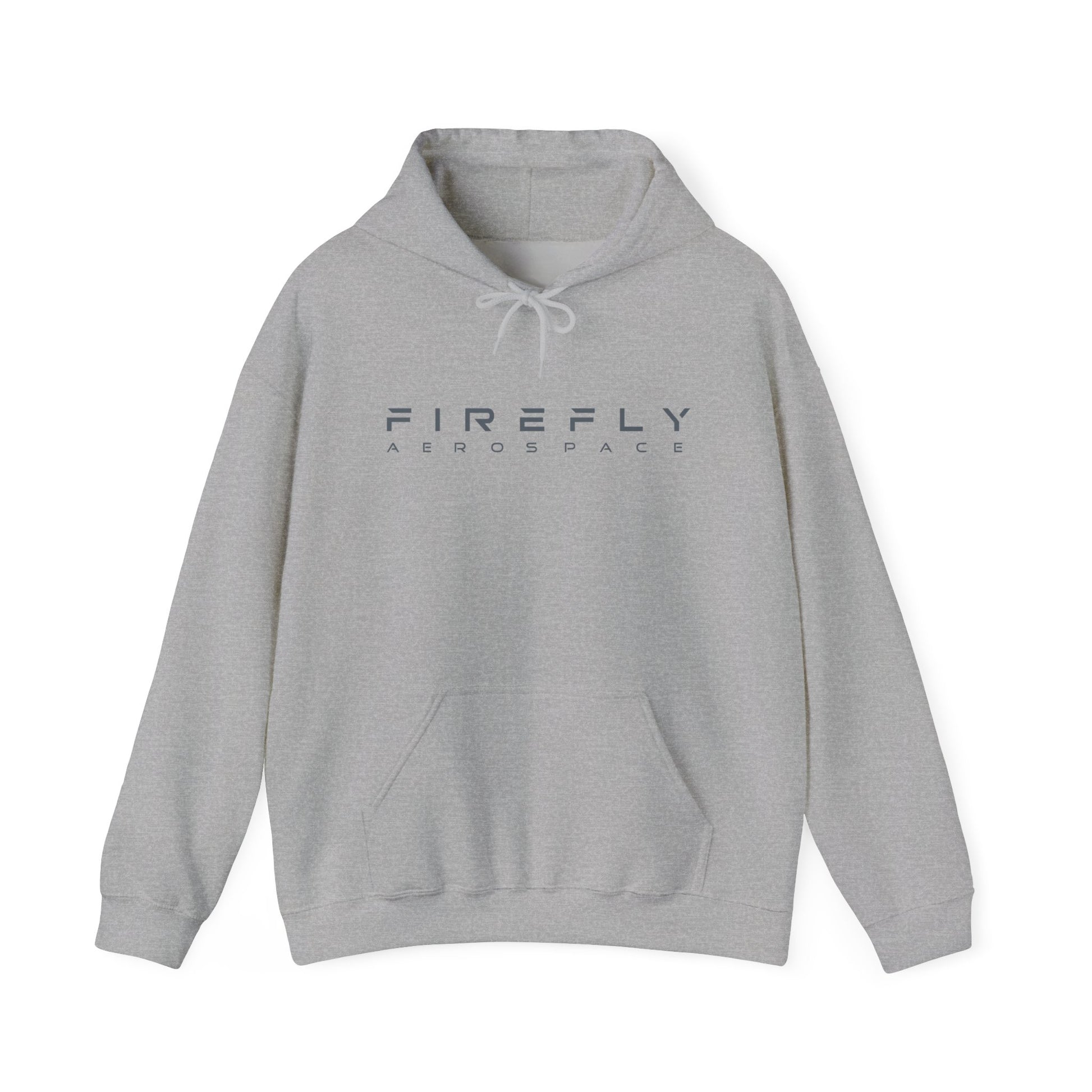 Gray hoodie black logo