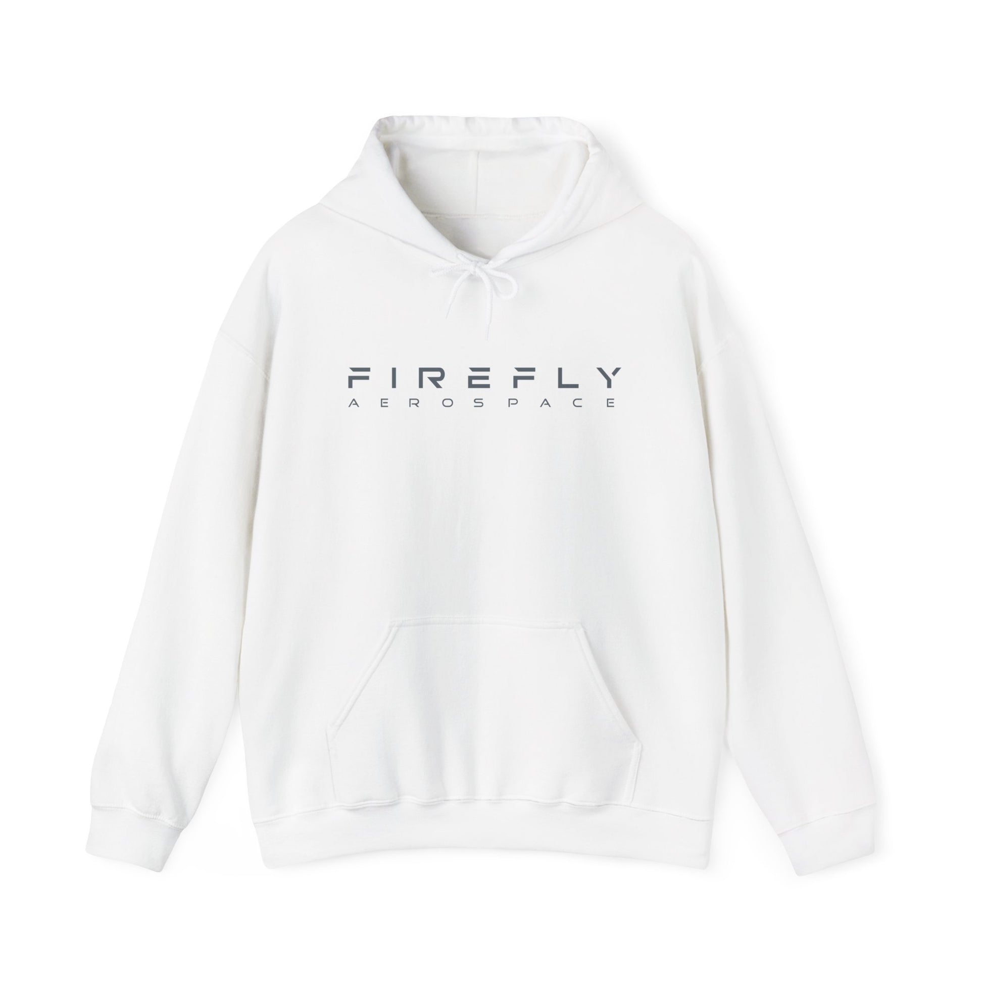 White hoodie with black text