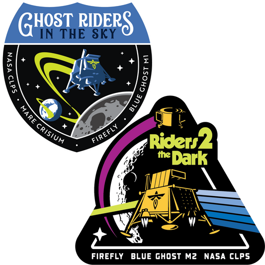 Blue Ghost Embroidered Mission Patch Collection